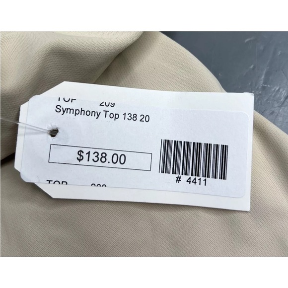 Symphony & Note Womens Side Zip Pull on Flared Leg Mid Rise Pants Taupe Sz 8 NWT - Picture 8 of 9